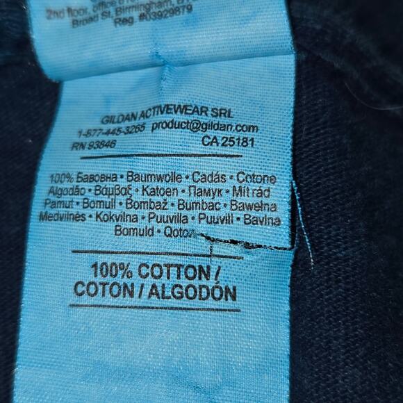 Gildan T-Shirt Men's Blue XL Cotton Crew Neck Graphic Horse Design - Picture 12 of 12